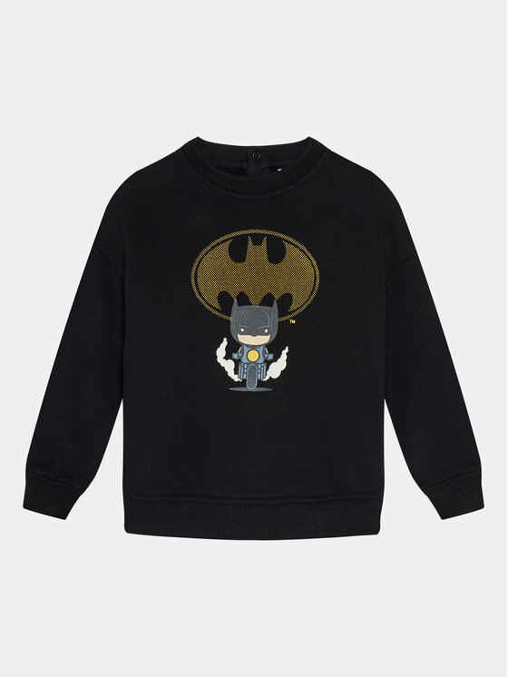 OVS OVS Trenerka BATMAN 1898144 Crna Regular Fit