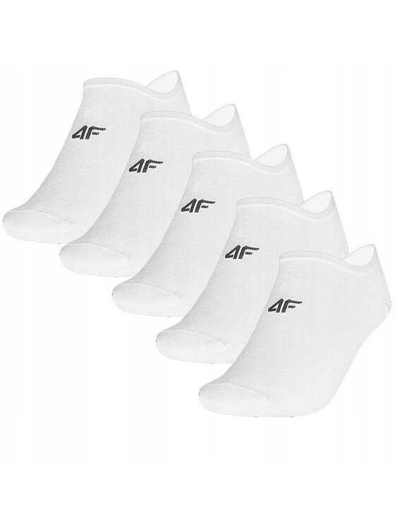 4F 4F Skarpety krótkie FWMM00USOCF475-10S Biały