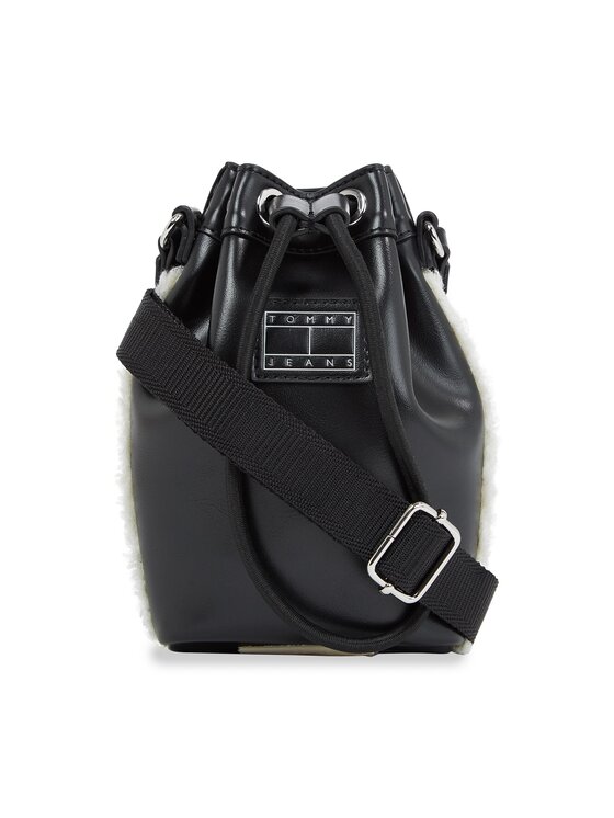 Tommy Jeans Tommy Jeans Taška na telefon Tjw Cosy Up Phone Pouch Sherpa AW0AW15439 Černá