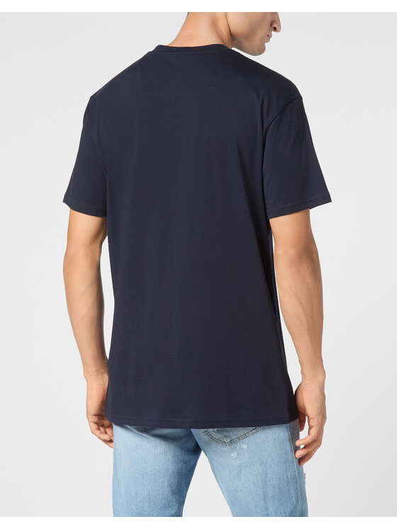 PHILIPP PLEIN PHILIPP PLEIN T-Shirt 9567 Błękitny Regular Fit