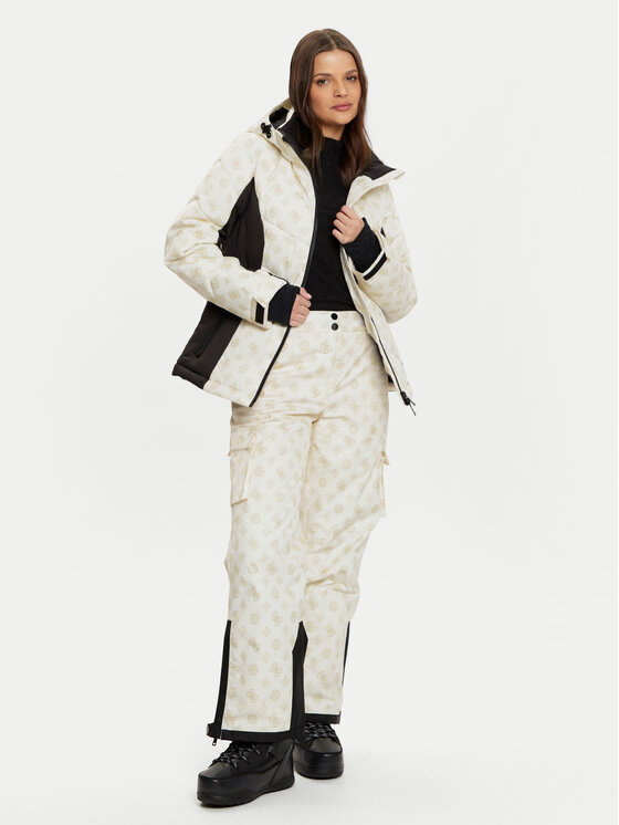 Guess Guess Slēpošanas jaka W4PL3N WH0K0 Krēmkrāsas Regular Fit