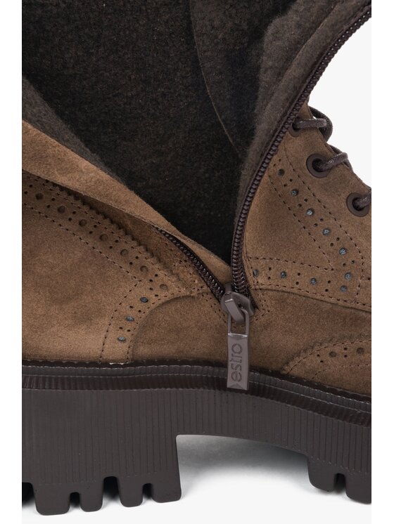 Estro Estro Μποτάκια ER00118215 Καφέ