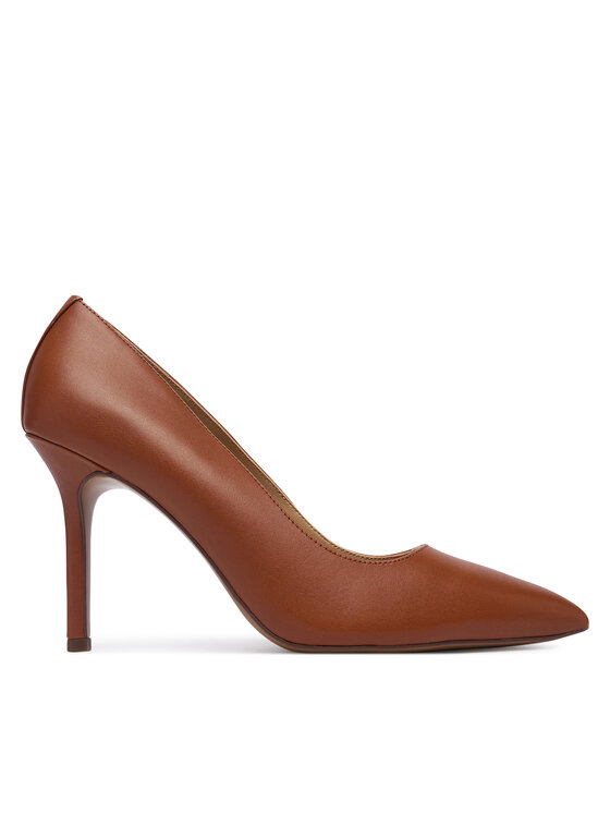 LAUREN RALPH LAUREN Pantofi cu toc subțire Lindella II 802P09032002 Maro