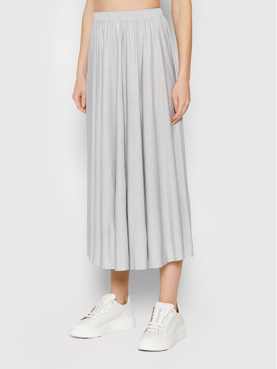 Max Mara Leisure Fustă midi Barni 37710126 Gri Regular Fit 37710126 imagine noua