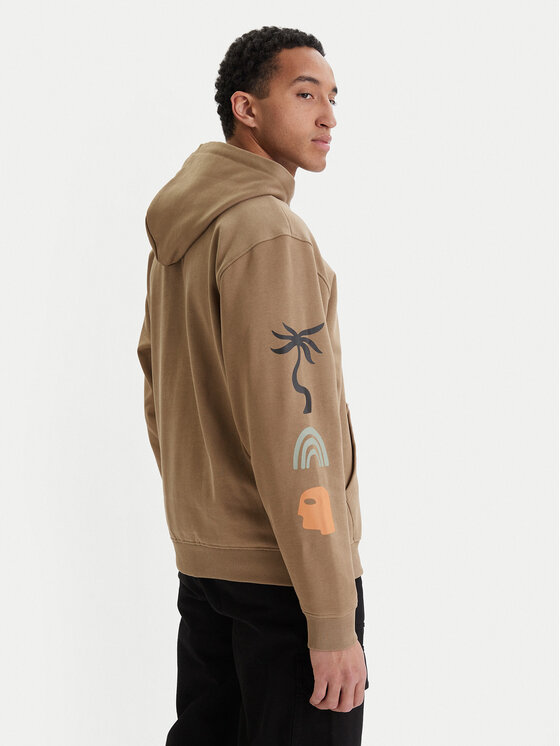 RVCA RVCA Bluză Deep Think EVYSF00138 Bej Boxy Fit