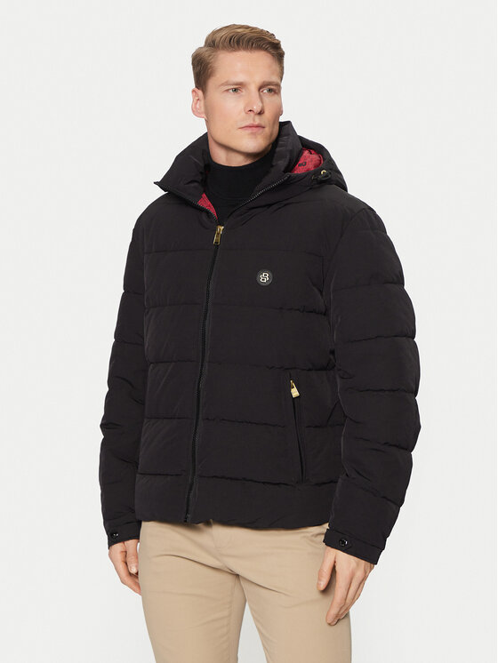 BOSS BOSS Télikabát Cunol_LNY 50534440 Fekete Regular Fit