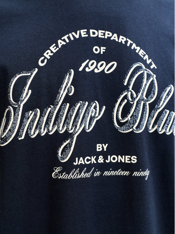 Jack & Jones Jack & Jones Tričko Denver 12291213 Modrá Relaxed Fit