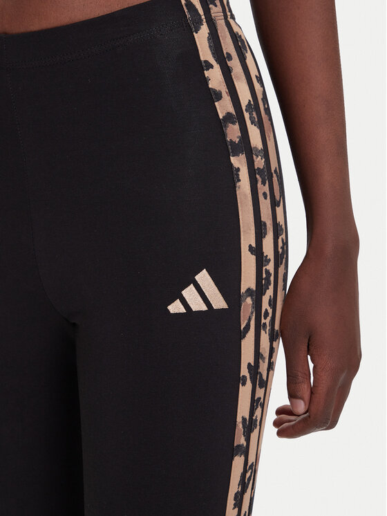 adidas adidas Pajkice Animal Print 3-Stripes JM1864 Črna Slim Fit