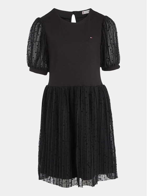 Tommy Hilfiger Tommy Hilfiger Ежедневна рокля KG0KG07671 Черен Regular Fit