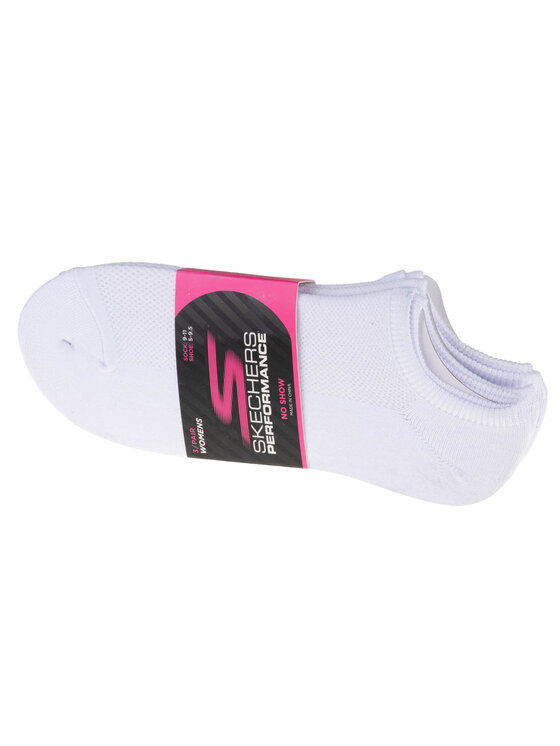 Skechers Skechers Calzini corti Skechers 3pk Womens Super Stretch Socks Bianco