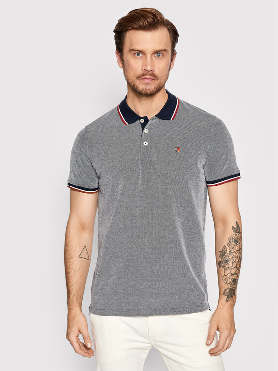 Jack&Jones PREMIUM Polo Bluwin 12169064 Tumši zils Regular Fit