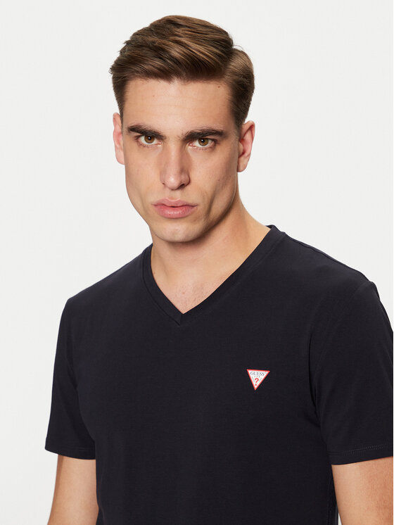 Guess Guess Póló M2YI32 J1314 Sötétkék Slim Fit