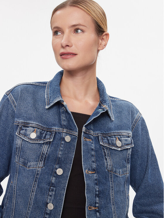 Tommy Jeans Tommy Jeans Kurtka jeansowa DW0DW16986 Niebieski Mom Fit