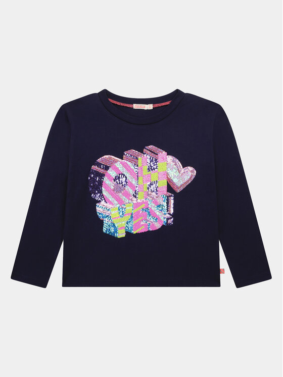Billieblush Billieblush Blúz U15C02 Sötétkék Regular Fit