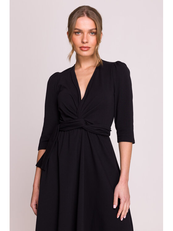 Stylove Stylove Večerní šaty S404 Černá Premium Fit