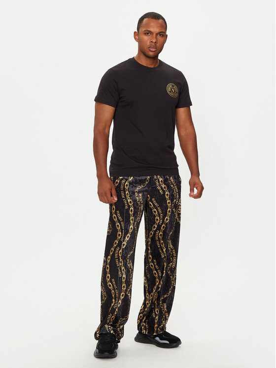 Versace Jeans Couture Versace Jeans Couture Футболка 77GAHT00 CJ00T Чорний Slim Fit