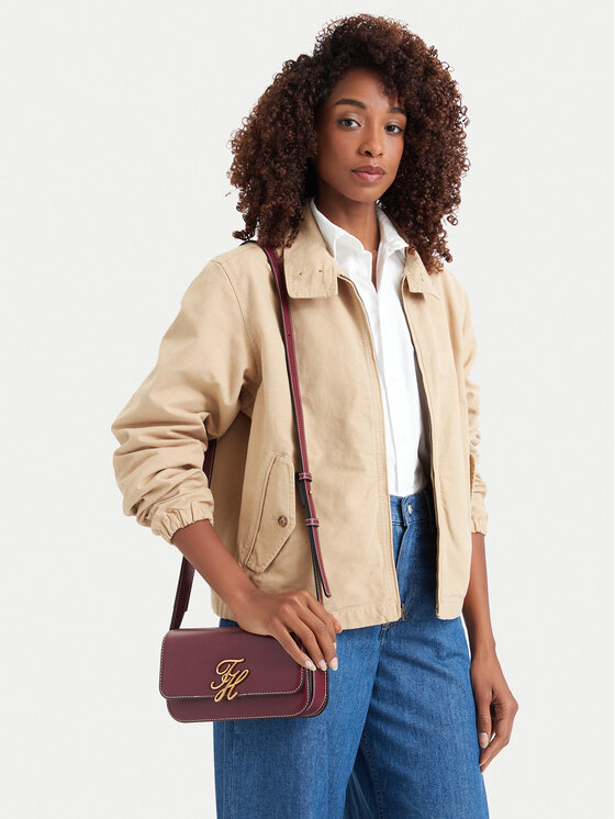 Tommy Hilfiger Дамска чанта AW0AW18399 Тъмночервен