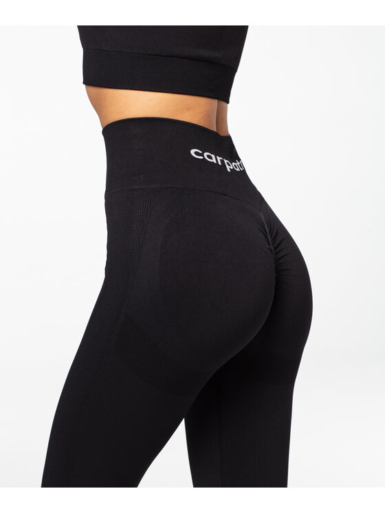 Carpatree Carpatree Legginsy Allure Leggings Czarny Fitted Fit