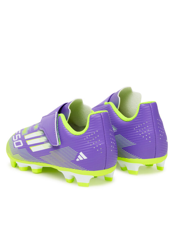 adidas adidas Boty na fotball F50 Club Hook-and-Loop Firm/Multi-Ground Boots Kids JI0036 Fialová