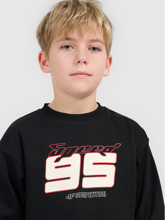 4F 4F Bluza ESPORTS RACING Czarny Regular Fit