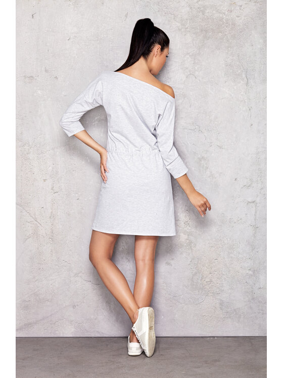 Infinite You Infinite You Sukienka letnia M004 Szary Basic Fit