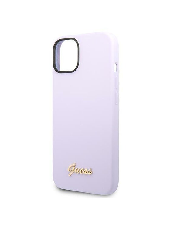 Guess Guess Etui na telefon Silicone Vintage Fioletowy