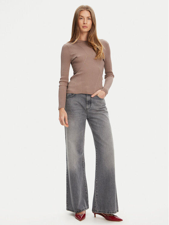 Guess Guess Pulover W5YR08 Z0040 Rjava Regular Fit