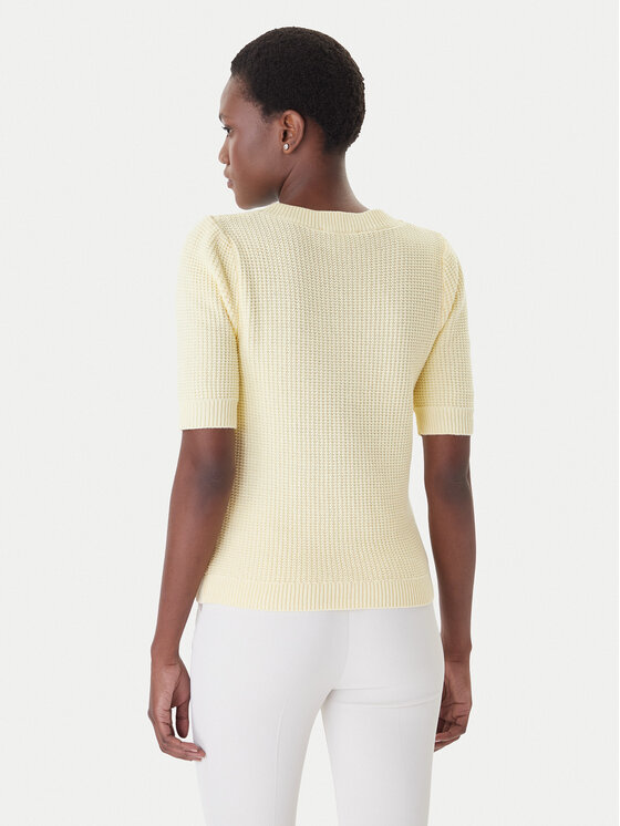 Morgan Morgan Cardigan 261-MYRTILE Giallo Slim Fit