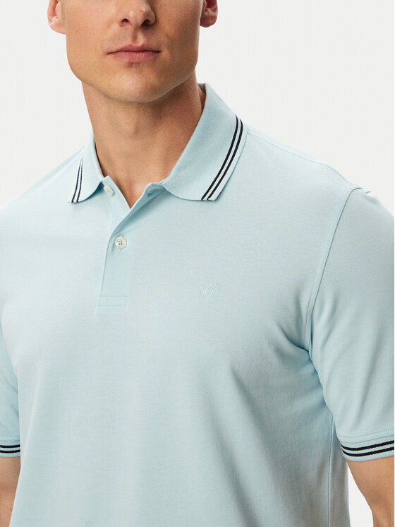 Bugatti Bugatti Poloshirt 8150-15001E Hellblau Regular Fit