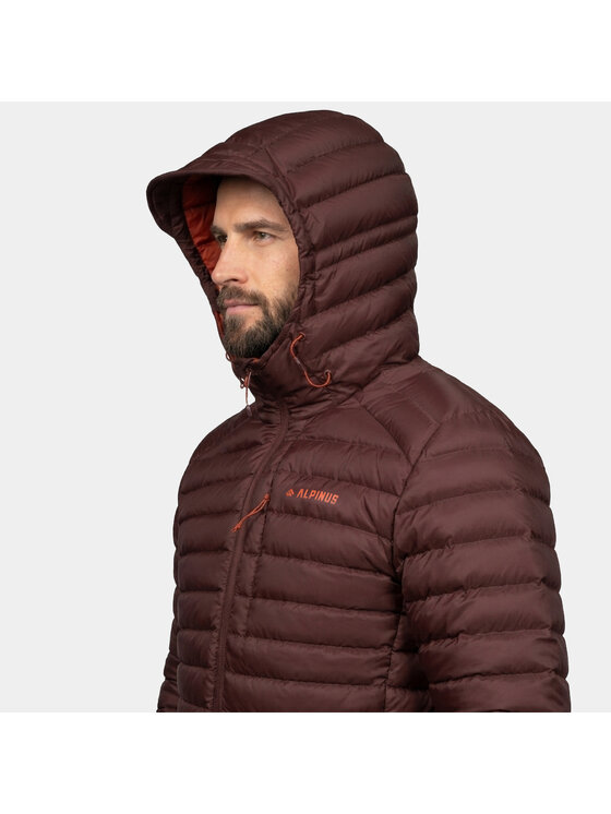 Alpinus Alpinus Kurtka puchowa Kiruna Brązowy Regular Fit