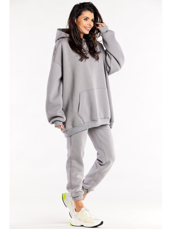 Infinite You Infinite You Mikina M323 Sivá Basic Fit