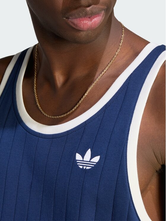 adidas adidas Tank top 165410 Granatowy Slim Fit