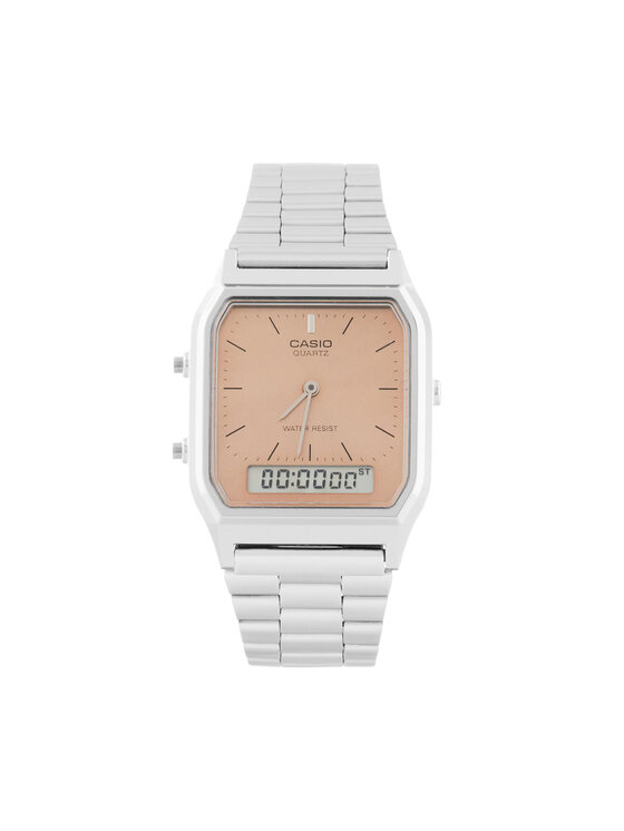Casio Casio Ročna ura Vintage AQ-230A-4AMQYES Srebrna