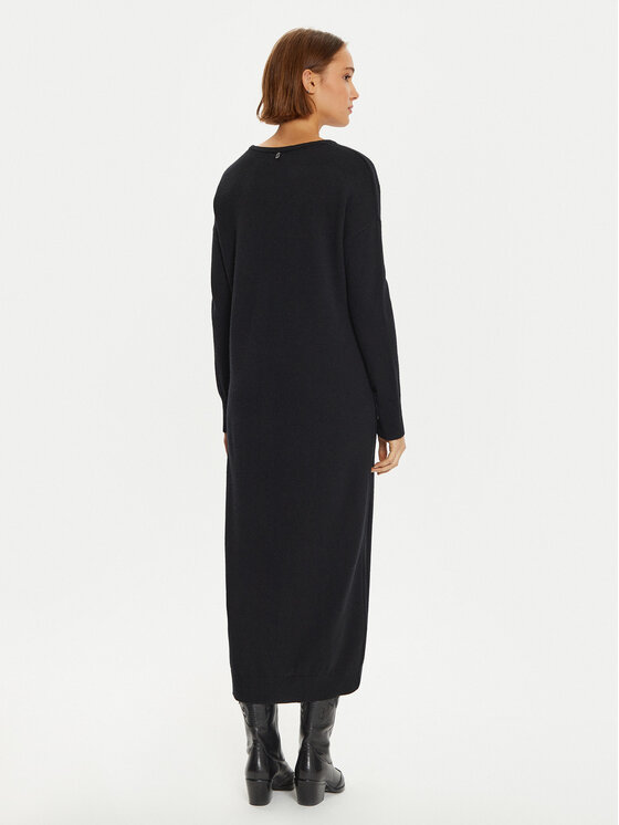 Liu Jo Liu Jo Rochie tricotată WF4533 MS009 Negru Regular Fit