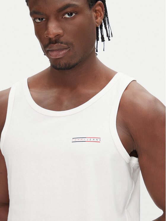 Tommy Jeans Tommy Jeans Tank top Entry Graphic DM0DM20790 Εκρού Slim Fit