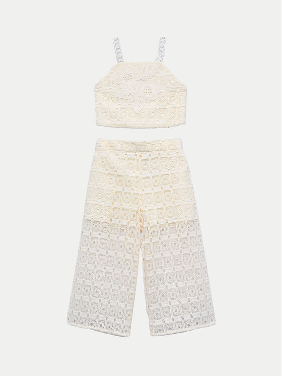 Abel & Lula Abel & Lula Set top și pantaloni 5236 Écru Regular Fit