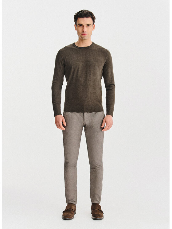 Pako Lorente Pako Lorente Sweter P25WF-2X-016 Brązowy Classic Fit