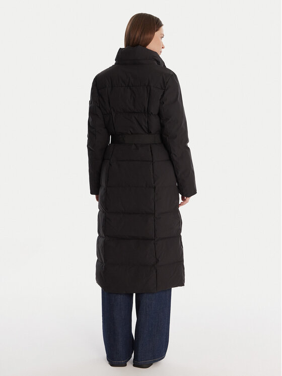 DKNY DKNY Płaszcz zimowy DLEMPP55 Czarny Regular Fit
