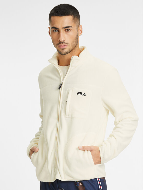 Fila Fleecová mikina FAM0457 Écru Regular Fit