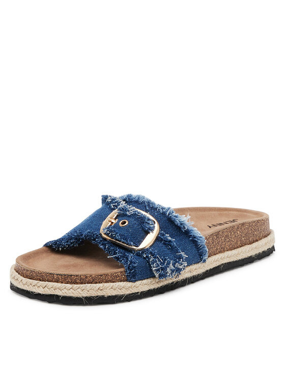 JENNY JENNY Klapki LB-P1629 Granatowy