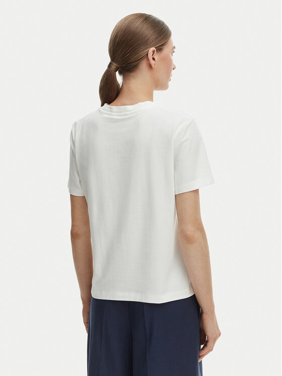 Tommy Hilfiger Tommy Hilfiger Тишърт WW0WW48699 Екрю Regular Fit