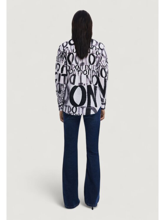 Desigual Desigual Πουκάμισο CAM_DEMÉTER Μαύρο To Fit