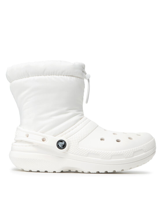 Crocs Crocs Schnürschuhe Classic Lined Neo Puff Boot 206630 Weiß