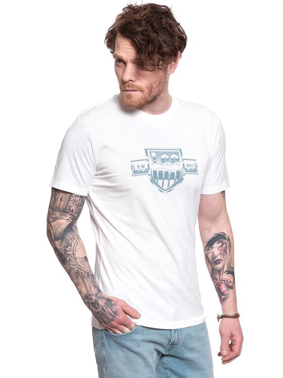 Lee Lee T-shirt SEASONAL LOGO TEE Bianco Regular Fit