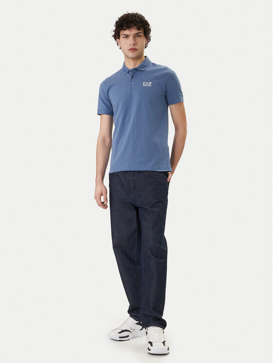 EA7 Emporio Armani EA7 Emporio Armani Tricou polo 8NPF14 PJVQZ UB064 Albastru Regular Fit