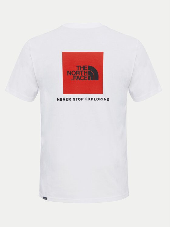 The North Face The North Face T-krekls Redbox NF0A2TX2 Balts Regular Fit