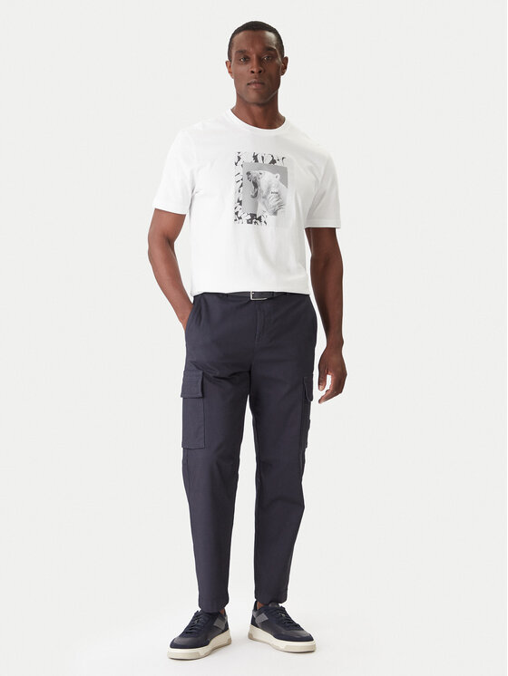 BOSS BOSS Tricou Lupo 50554615 Alb Regular Fit