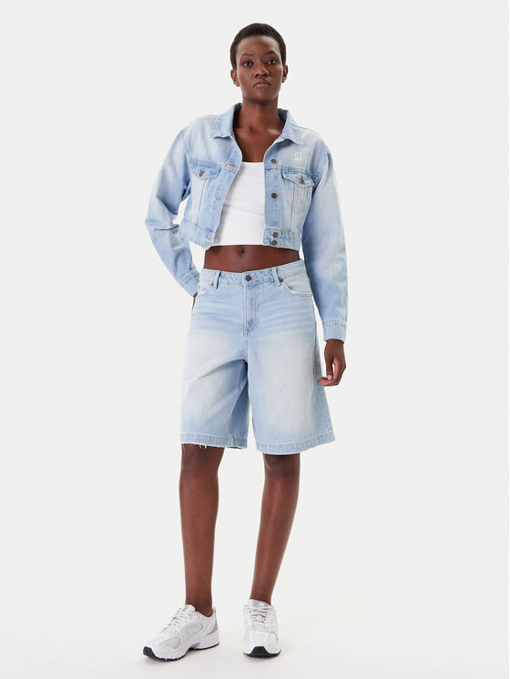 Karl Kani Karl Kani Džínsové šortky PD00005506 Modrá Loose Fit