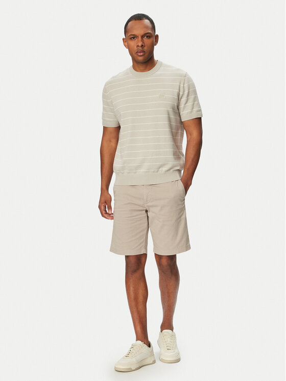BOSS BOSS Шорти з тканини Chino 50559292 Бежевий Slim Fit