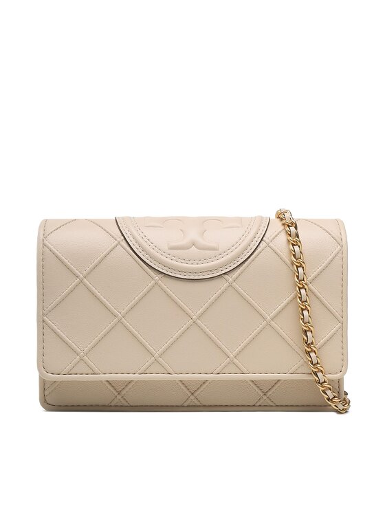 Geantă Tory Burch Fleming Soft Chain Wallet 138853 Bej